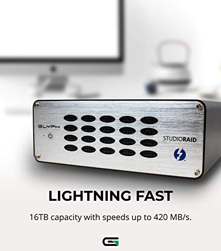 Glyph StudioRAID Thunderbolt 2 16TB Desktop Externe Festplatte mit JBOD, Raid 0, 1 Modi, kompatibel mit Mac OS X… – Bild 4
