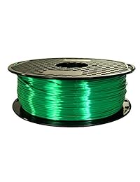 Silk   Filamento para impresora 3D de jade verde brillante de 0.069 in, 2.2 lbs de bobina de 2,2LBS, impresión 3D, material de seda, como sensación