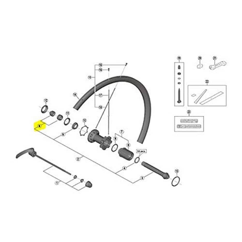SHIMANO Cone IZDO Rear Wheel WH-RS700 C30 Cycling Cones, Unisex Adults, Multicoloured (Multicoloured), One Size