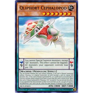 Yu-Gi-Oh! - Qliphort Cephalopod (SECE-EN021) - Secrets of Eternity - 1st Edition - Super Rare