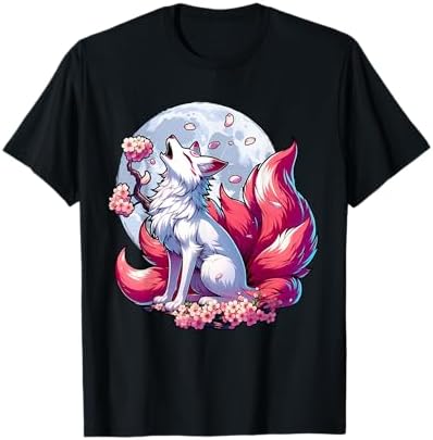 ❁ユキノ❁ Amazon.com: Elegant Kitsune, nine-tailed fox, kyubi Cherry Blossom