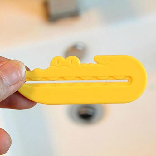 3Pcs Home Bathroom Convenient Toothpaste Tube Squeezer Easy Dispenser Crocodile