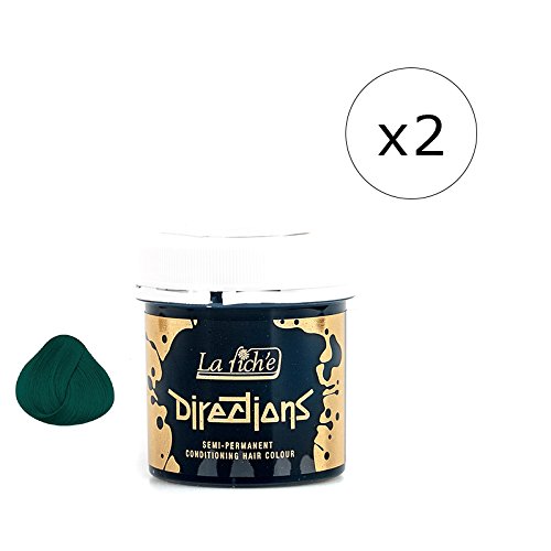 La Riche Directions Semi-Permanent Hair Colour Dye x2 Pack-Alpine Green (dir)