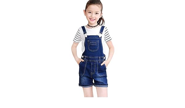 blue jean bib shorts
