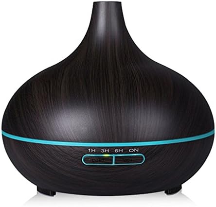 300Ml Air Humidifier Essential Oil Diffuser Aroma Diffuser Mist Maker For Home Dark Wood US