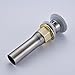 Rozinsanitary Pop up Style Bathroom Sink Drain with Overflow Stainless Steel