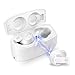Wireless Earbuds,Bluetooth 5.0 Wireless Earbuds Bluetooth Headphones with Deep Bass HiFi 3D Stereo Sound, Built-in Mic Earphones with Portable Charging Case for Smartphones and Laptops (White)