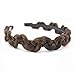 Merrylight® Srunchy Scrunchie Plaited Braid Bun Hairpiece Hair Band Gripper Headband Maker (Dark Mixed Golden & BrownT4/12)