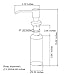CoZroom Stainless Steel Sink Soap Dispenser for Kitchen Sink with 13 OZ Pump Bottle