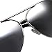 grinderPUNCH - Big XL Wide Frame Extra Large Aviator Sunglasses Oversized 148mm Silver Mirrored