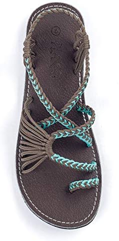 Plaka Flat Sandals for Ladies Palm Leaf