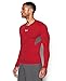 Under Armour Men's CoolSwitch Armour Long Sleeve Compression Shirt, Red /Reflective, Small