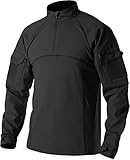 CQR Men's Combat Shirt Tactical 1/4 Zip Long Sleeve