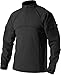 CQR CQ-TOS201-BLK_Medium Men's Combat Shirt Tactical 1/4 Zip Assault Military Top Camo EDC TOS201