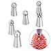 Russian Ball Tips, PROMENE Russian Sphere Ball Icing Tips Nozzles Cake Decorating Supplies Cookies Macaron Cupcake Decorating Tips Kits with 3 Colors Coupler (6 Sets)