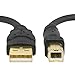 Mediabridge™ USB 2.0 - A Male to B Male Cable (16 Feet) - High-Speed with Gold-Plated Connectors - Black - (Part# 30-001-16B)