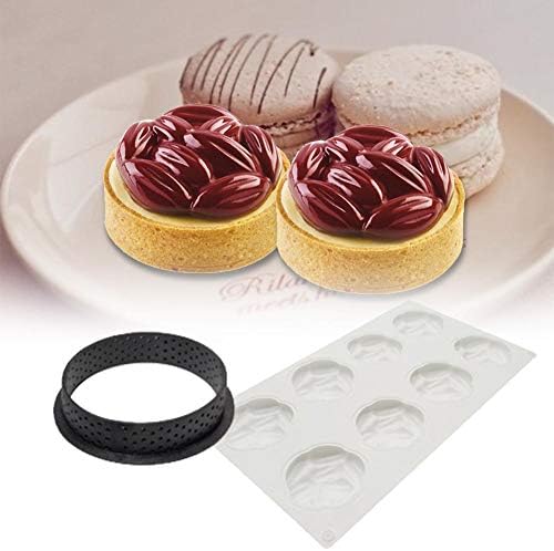seawe Moule En Silicone Moule À Gâteau Mousse Aux Amandes Réutilisables Moules À Pâtisserie Anneau De Tarte Chocolat Muffin Dessert Décorateurs Cuisson Décorer Outil