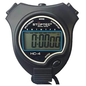 Stoptec stopwatch HC-4 – digitale stopwatch met groot display | hobby | sport | vrije tijd | spatwaterdicht | geschikt…