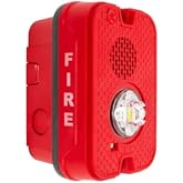 System Sensor P2GRKLED L-Series Outdoor Compact Wall-Mounted Horn Strobe, FIRE, Red