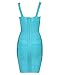 UONBOX Women's Rayon Cute Mini Sleeveless Bodycon Club Party Bandage Strap Dress