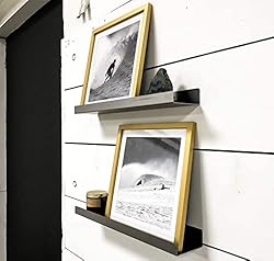 DIY CARTEL Made in USA Floating Metal Wall Shelf