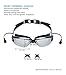 SBORTI Swim Goggles,Mirrored Swimming Goggles Anti Fog UV Protection for Men,Women Black