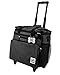 Rolling Dog Travel Bag - Week Away Tote With Wheels For Med And Large Dogs (Black)