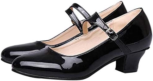 [Dshall] レディース ラテン ダンス シューズ 女性 社交 ダンス 靴 ローヒール 社交 演奏会 ステージ ダンスシューズ 【ヒール3.5 cm】