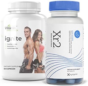 XR2 &amp; IGNITE: Suppress Stress, Rest,&amp; Relaxation with Powerful Thermogenic Fat Burner - Max Strength - Xyngular &amp; Vitamin Overstock (30-Day Supply)