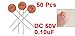 uxcell® 50 x 100000pF 100nF 50V Low Voltage DIP Ceramic Disc Capacitors