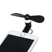 MMdex 5-Pack 2 in 1 Portable Micro USB and 8 Pin Mini Phone Fan,Dock Cooling Cooler Rotating Fan for iphone 5 5s 6 6s /Plus and Android Smartphone Samsung HTC Color Random (5pcs)