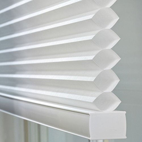 Window Blind Store Light Filtering Cordless Cellular Shade White 27x48