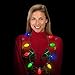 Windy City Novelties 20 Pack LED Christmas 9 Bulb Necklace with 6 Light Dynamic Modes for Adults and Kids Christmas Parties