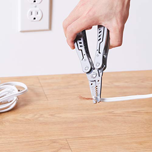 Amazon Basics 10in1 Stainless Steel Electrician's Stripping Multitool