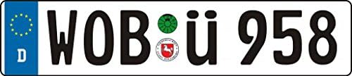 Custom Vanity Plates - German Wolfsburg License Plate - WOBü958