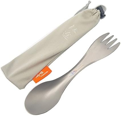 Disposable Tito Titanium Spoon Made Of High Strength And Ultralight Titanium Spork For Outdoor Activities Camping And Hiking Amazon De Sport Freizeit