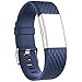 iGK Replacement Bands Compatible For Fitbit Charge 2 Bands, Adjustable Replacement Bands with Metal Clasp Compatible For Fitbit Charge 2 Wristbands Special Edition Navy Small