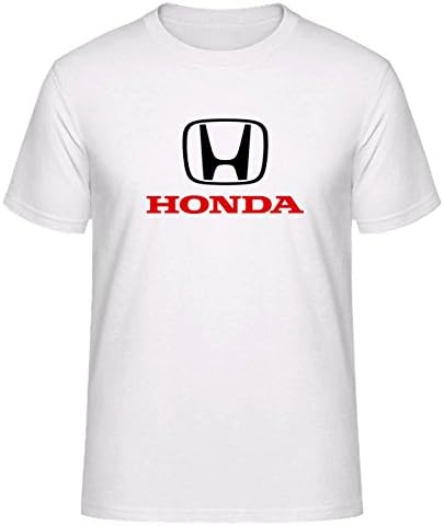 Honda Civic Sporty car Bike Logo White Tshirt