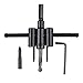 YXGOOD Adjustable Circle Cutter Drill Bit Kit Wood Twist Hole Tools