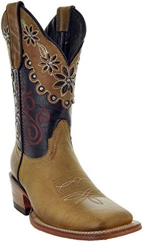Soto Boots Daisy Duke Women's Broad Square Toe Cowgirl Boots M50034