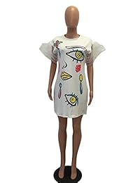 Casual Juniors Sexy manga corta túnica africana estampada vestidos