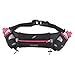 Fitletic Hydration Running Belt With Water Bottles For Men & Women – 2 Quick Flow 8oz Running Water Bottles, Patented Bounce Free Design, Water Resistant Pouch Fits All Phones – Hydra 16