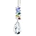 Crystal Colorful Crystal 5-inch Ornament Clear Faceted Almond Prism All Made with Genuine Swarovski Crystals