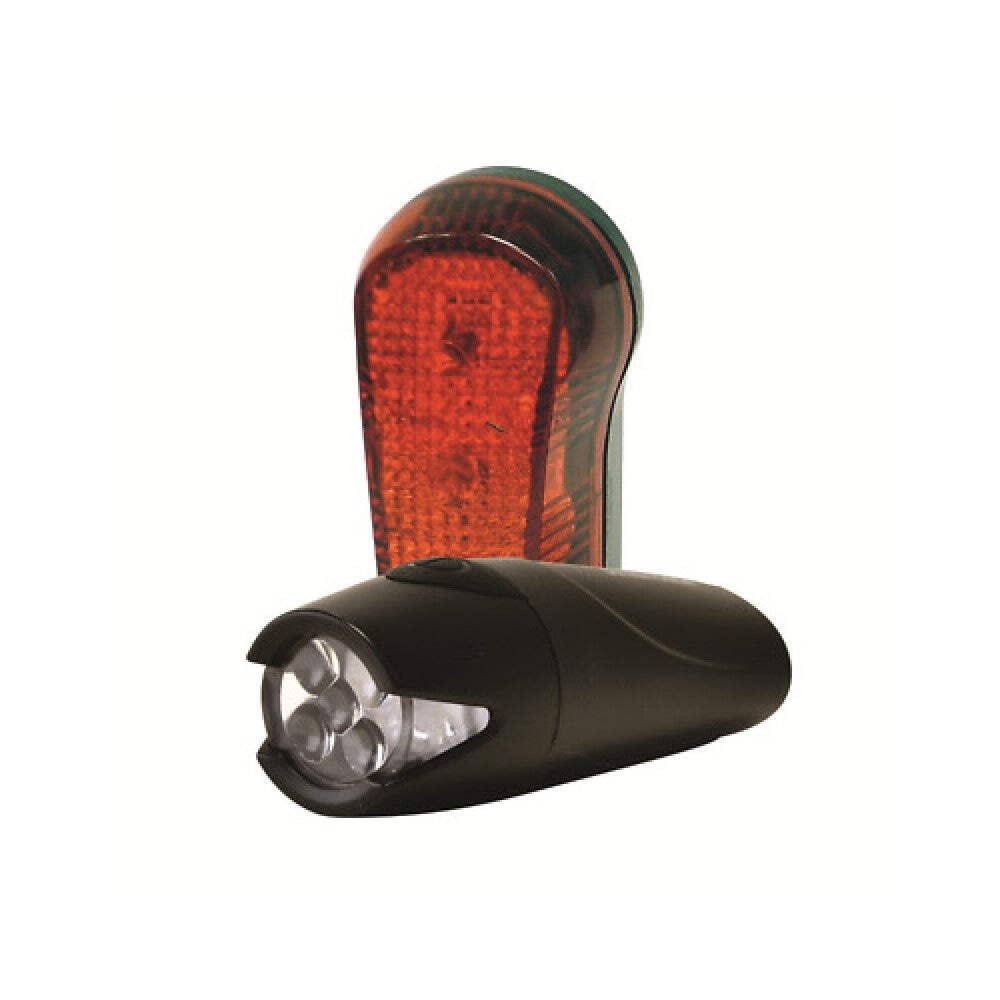 Oxford Ultra Torch Front Headlight and Rear LED Light Set - Black