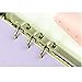 LONG TAO 12 Pcs A5 6 Holes Loose Leaf Notebook Refills Filler Organizer 6 Pcs Zipper Bag and 6 Pcs Business Card Refill Page Included Insert Card Paper Photo Folder Organizer