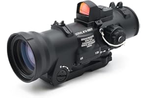 AIMSNIPER 1.5-6X Fixed Dual Purpose Scope with RMR/Doctor Miniature Red Dot Sight Combo，1.5 MOA/6 MOA Illuminated Red Dot，Two Optical Reticle Modes，Multiple Brightness Settings