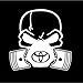 Toyota Gas Mask Decal Vinyl Sticker|Cars Trucks Vans Walls Laptop| WHITE |5.5 x 5.5 in|CCI540