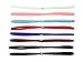 Nike Skinny Hairbands 8 Pack OSFM LT Crimson/Dark Cayenne/Bright Melon, Lt Crimson/Dark Cayenne/Bright Melon