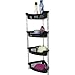 Corner Bathroom, Kitchen & Garage 4 Tier Basket Storage Shelving Unit By Above Edge – Durable, Water Resistant, Rust Proof Material – Ideal For Towels, Toilet Paper, Tissues, Shampoo Bottles