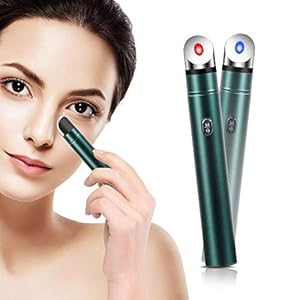 PELCAS Sonic Eye Massager, 42℃ Heated Anti-Aging Galvanic Wand for Dark Circle Remover, Relieves Dark Circles Eye Bags…